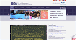 Desktop Screenshot of apilegaloutreach.org